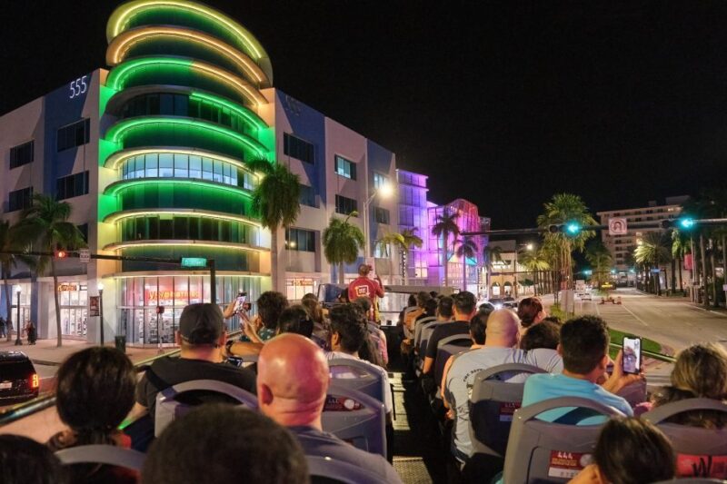 Miami: Open-top Bus Sightseeing Night Tour with Live Guide - Exciting Nighttime Exploration of Miami’s Best Landmarks