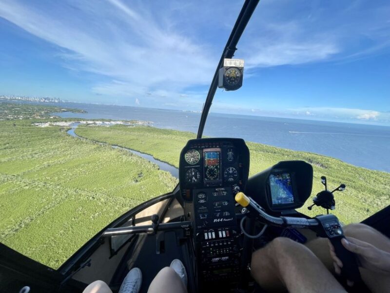 Miami: Private Helicopter Tour - Wildlife Spotting in Biscayne Bay and the Atlantic Ocean