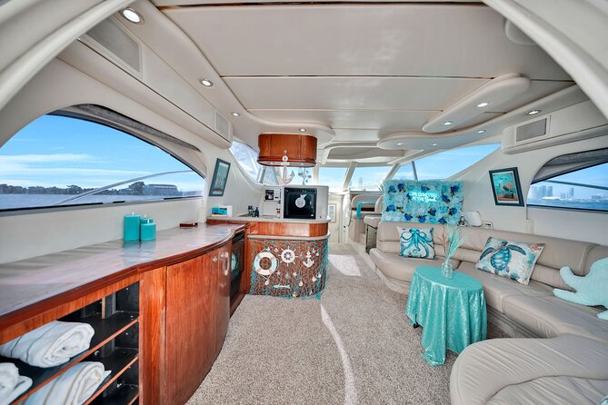 Miami Yacht Charter 50' | 2 Jet Ski Rides | Private Boat Rental - Water Activities: Jet Skis, Snorkeling, and Water Toys