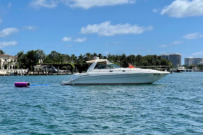 Miami Yacht Party Discover Secret Spots w/ Captain & Drinks - Discover Miami’s Secret Spots from a Private Yacht for $300