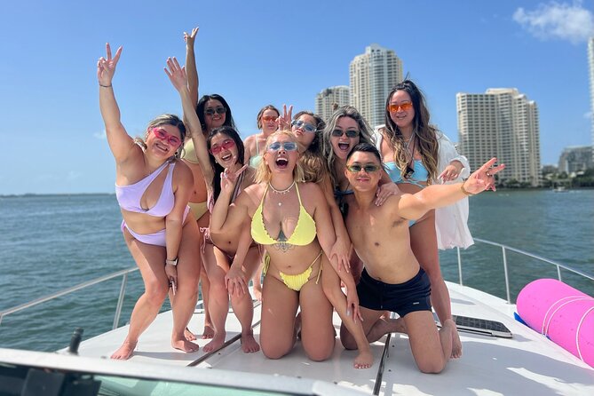 Miami Yacht Party Discover Secret Spots w/ Captain & Drinks - Onboard Experience and Entertainment Options