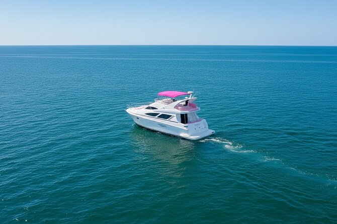 Miami Yacht Rental 50 ft | 2 Jet Ski | Private Boat | Pink Yacht - Visiting Fisher Island and Star Island