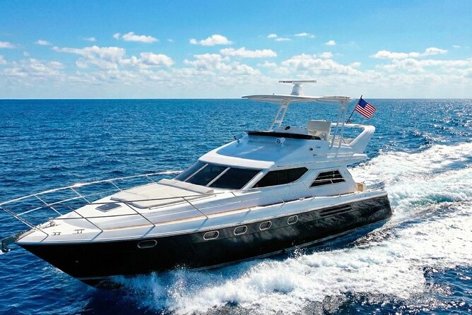 Miami Yacht Rental 58 ft + 1 Free Hr & 2 Jet Ski Rides | Boat Tour - A Luxurious Yacht Adventure in Miami at an Accessible Price