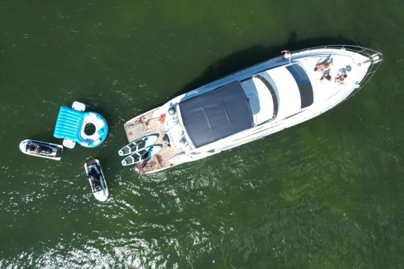 Miami Yacht Rental with Jetski, paddleboards, Inflatables - Logistical Details and Booking Options