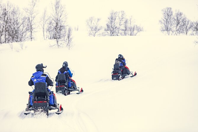Midday Snowmobiling in Camp Tamok with Guide - Warm Meal and Relaxation in a Traditional Lavvu