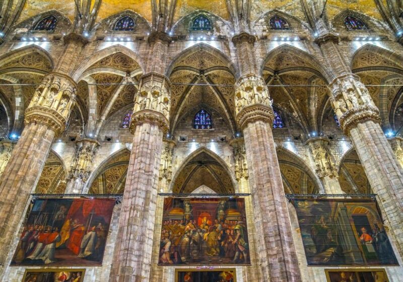 Milan Duomo Combo: Skip-the-Line Guided Tour & Rooftop Lift - Inside the Cathedral: Art, Legends, and Pagan Elements