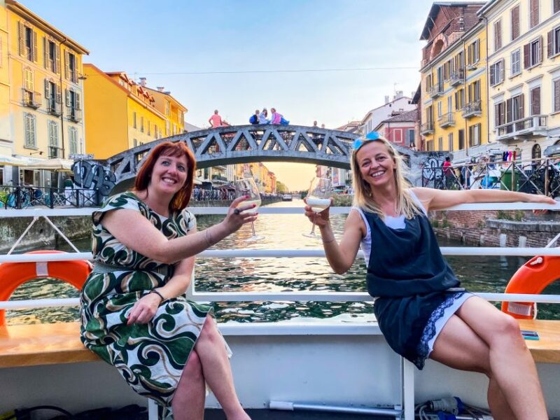 Milan: Navigli District Canal Boat Tour with Aperitivo - Key Points