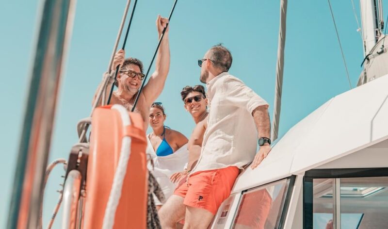 Milos: Full-Day Premium Catamaran Cruise Kleftiko & Polyegos - Water Toys and Water Gear for All Ages