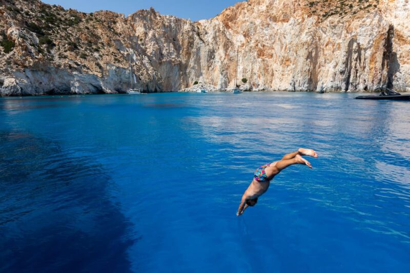 Milos: Full-Day Sailboat Cruise with Food and Open Bar - Visiting Poliegos Island and Surreal Sarakiniko