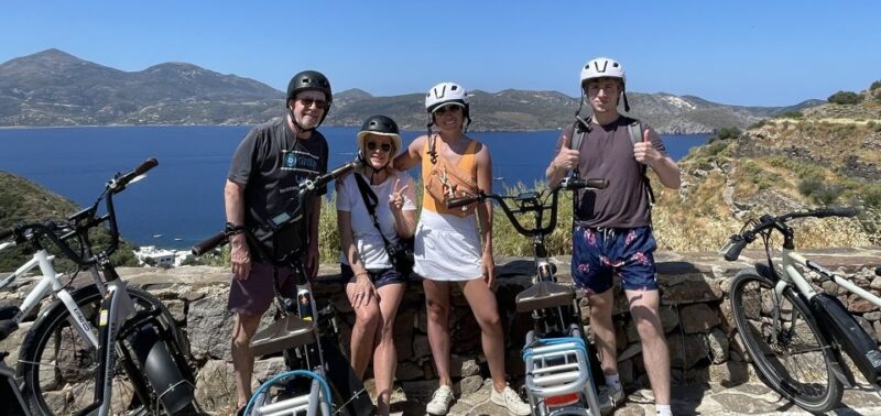 Milos: Half day electric bike tour with Sarakiniko beach - Visiting the Ancient Theatre and the Venus of Milos