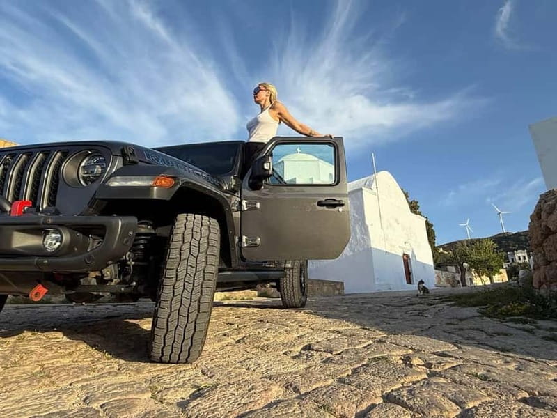 Milos: Luxury Sunset Jeep Safari with Picnic - Milos Sunset Jeep Safari Starts at Athena Travel Services