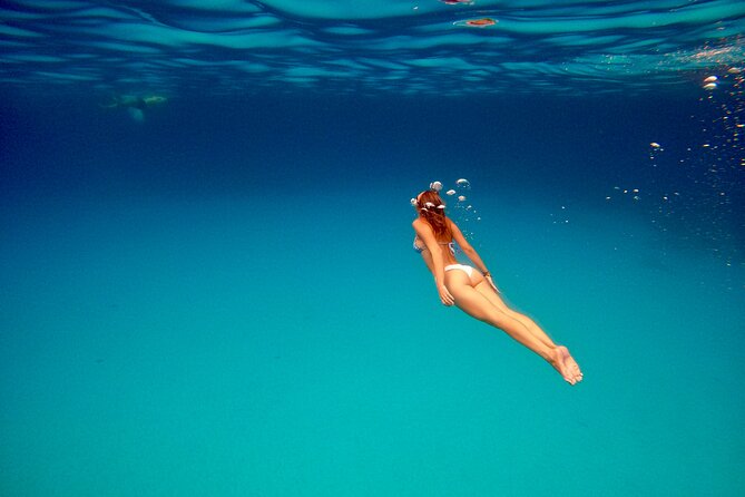 Milos & Poliegos Catamaran Cruise Homemade Full menu BBQ & Drinks - Gerakas Beach: Warm Waters and Greek BBQ