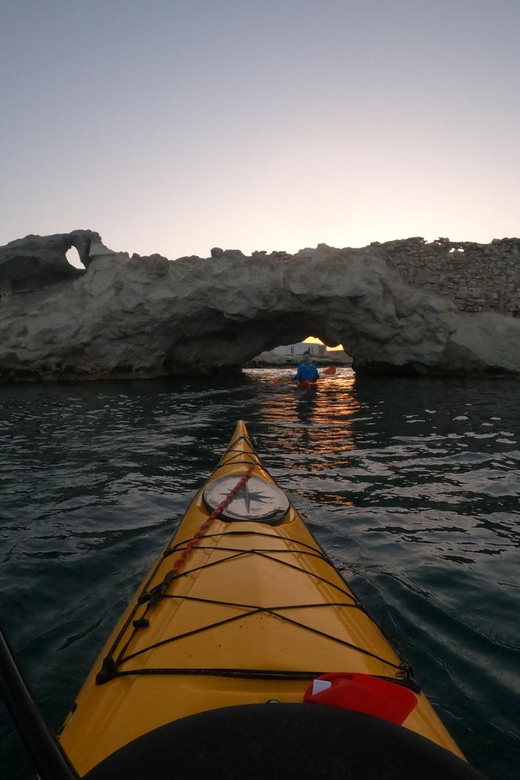 Milos: Romantic Semi Private Sunset Kayaking Tours - Capturing the Sunset from the Water and Beach