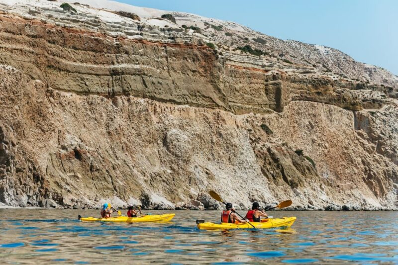 Milos: Tsigrado and Gerakas Beach Kayaking Tour - Meeting Point and Logistics