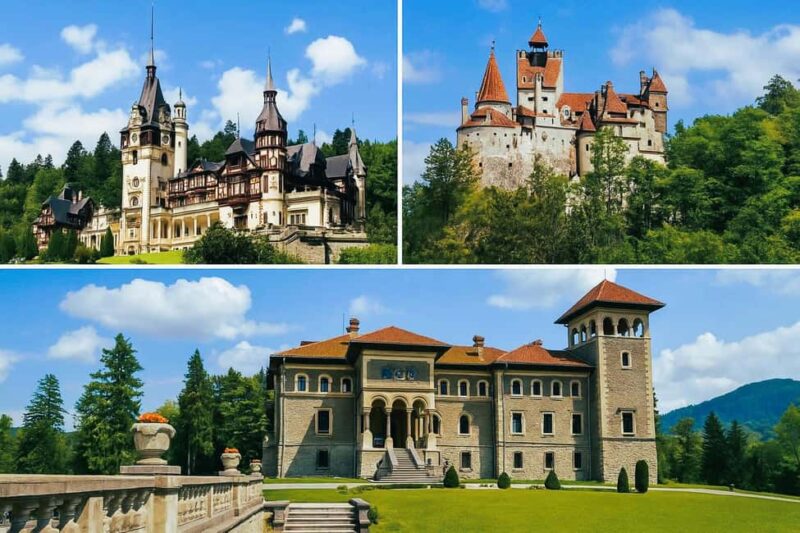 Minivan 3 Castles Day trip Peles, "Wednesday" & Dracula - Visiting Peles Castle: Romania’s Neo-Renaissance Jewel