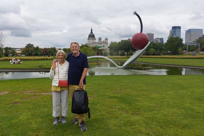 Minneapolis Walking Art Tour - Heart of Downtown - Walking on the Stone Arch Bridge During the Art Fair