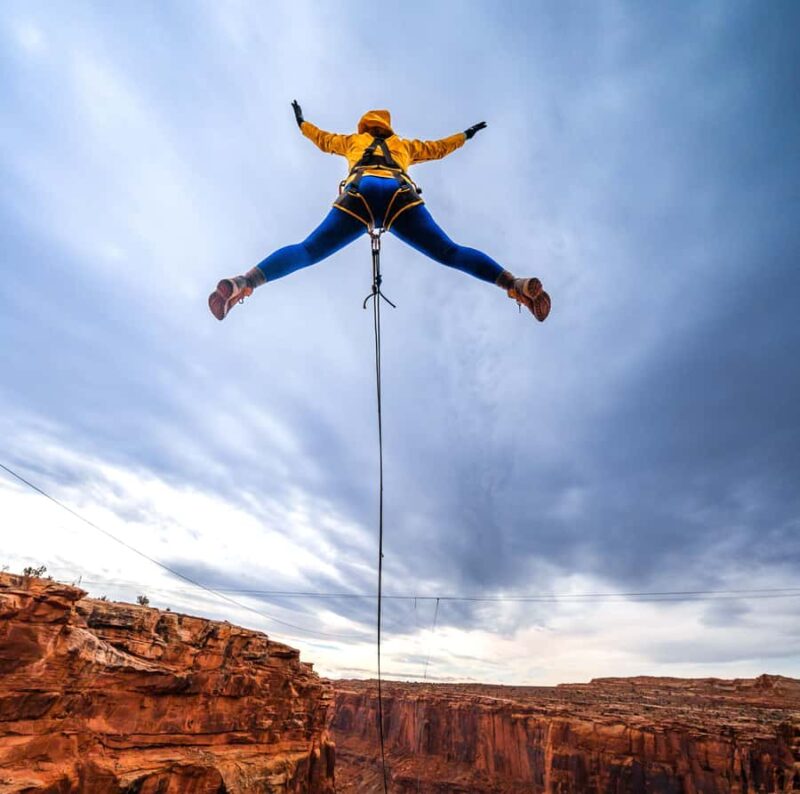 Moab: 400-Foot Rope Swing Experience - Overcoming Fear with Expert Guidance