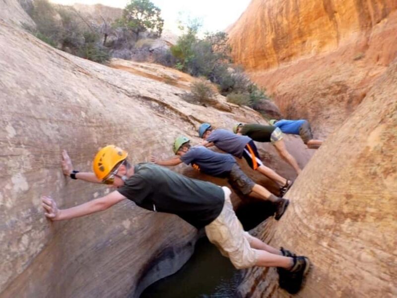 Moab: Chamisa Canyon Canyoneering Adventure - Navigating the Water-Filled Passages of Chamisa Canyon