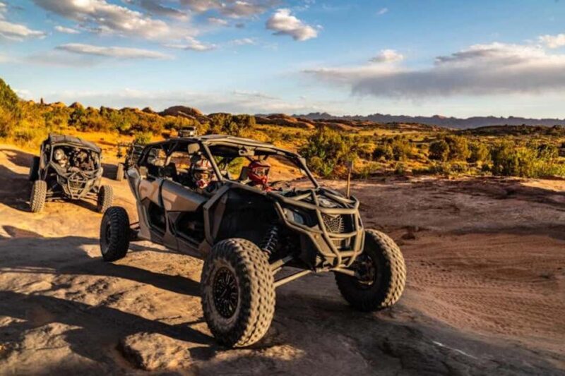 Moab: Hell's Revenge Sunset Can-Am X3 U-Drive Experience - Sunset Views That Turn the Landscape Golden