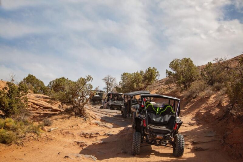 Moab: Self-Driven Guided Sunset UTV Tour to Fins N Things - Timing and Group Size: What to Expect