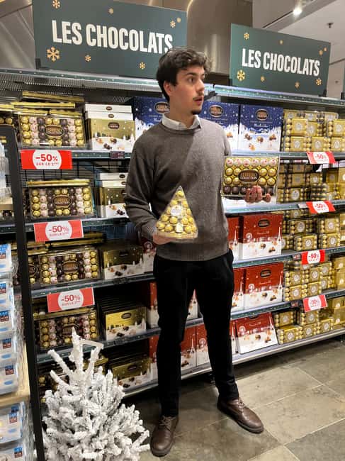 Monoprix Guided Tour understand French Product - Sampling Local Cheeses, Wines, and Pastries