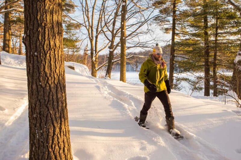 Mont-Saint-Bruno: Park Entry with Fat-bike and Snowshoeing - Key Points