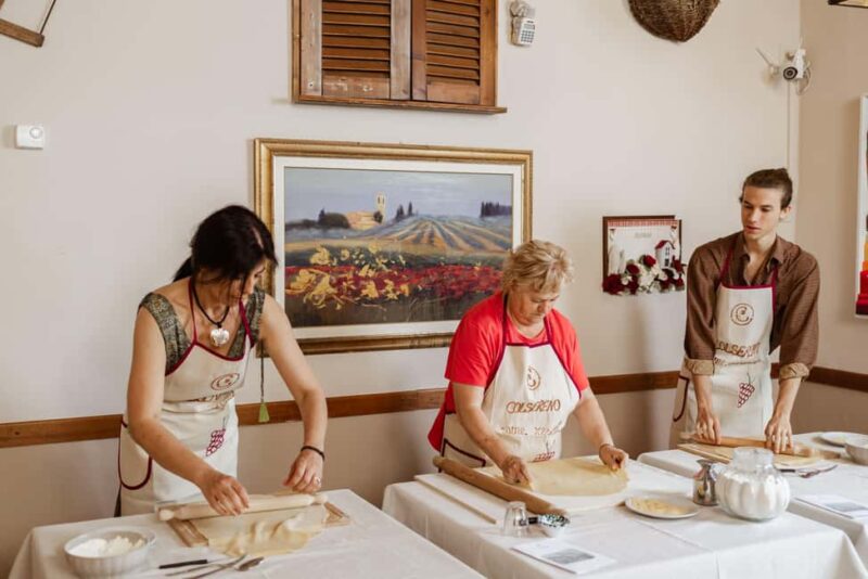 MONTALCINO : Pasta Class with Brunello Tasting and Lunch - The Focused Location at Wine Resort Colsereno