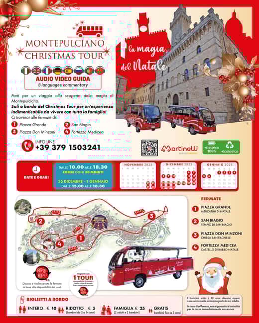 Montepulciano: Christmas Bus Tour with Audio Guide - Experience the Festive Spirit in Montepulciano