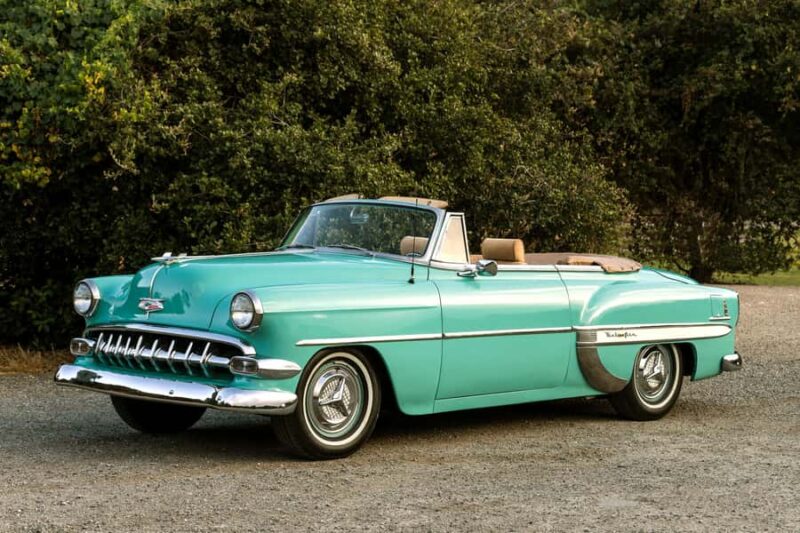 Monterey & Big Sur: 1954 Chevy Bel Air Convertible Rental - Key Points