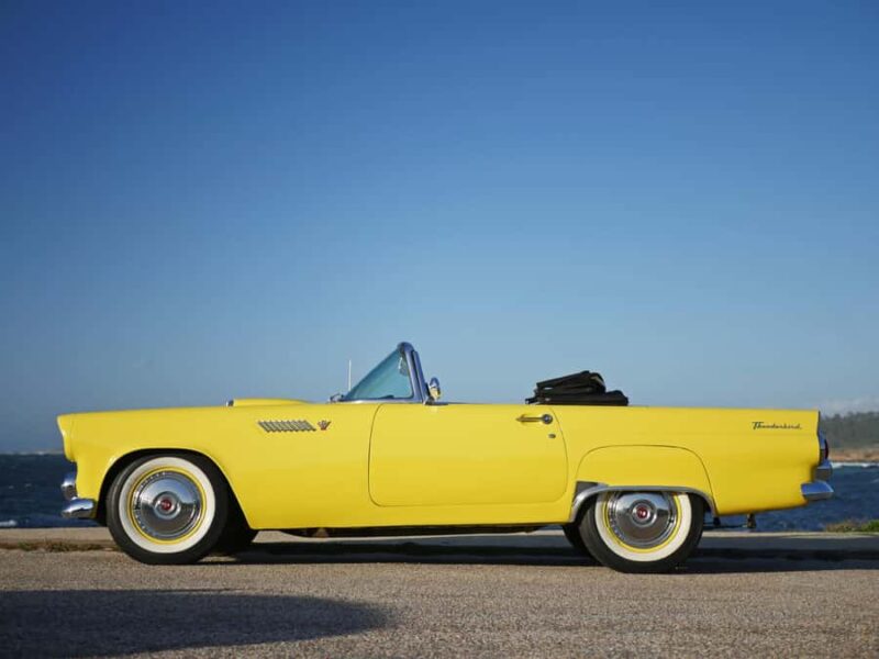 Monterey & Big Sur: 1955 Ford Thunderbird Convertible Rental - Heading South to Big Sur and Bixby Bridge
