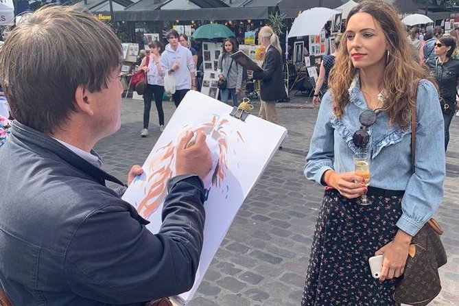 Montmartre La Bohème : 2CV, Walking & Tasting - 3H - Creating a Personal Keepsake: Portrait by a Montmartre Artist