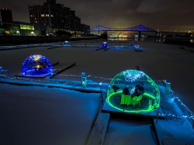 Montreal: Dome Dinning in Old Port of Montreal - Scenic Location at the Historic Montreal Docks