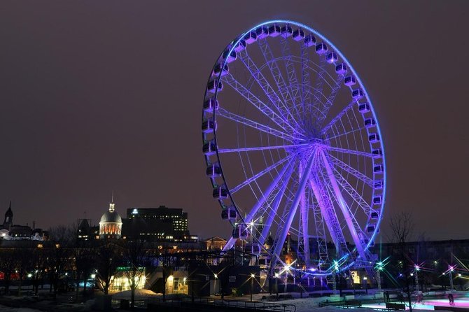 Montreal Premium Driving Night Tour with La Grand Roue Ride - From Old Montreal to Mount Royal Park