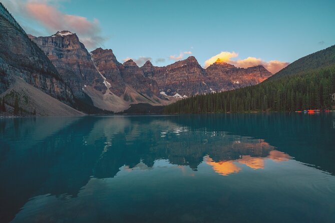 Moraine Lake Sunrise Magic Premium Tour from Canmore Banff - Essential Equipment and Amenities Provided