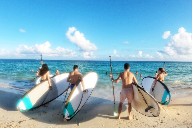Morning Session - All Levels Paddleboard Group Caribbean Sea - Group Atmosphere and Social Connection