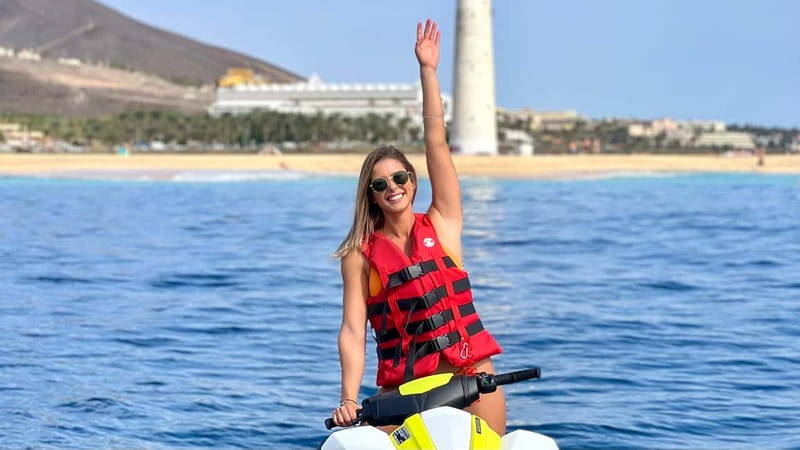 Morro Jable: Guided Jet Ski Safari (without license) - Starting Point at Morro Jable Lighthouse