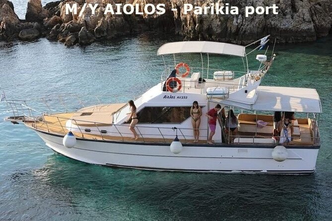 Motor Yacht Sea Tour Antiparos and Despotico from Parikia/Paros - Discover the Motor Yacht Sea Tour Antiparos and Despotiko from Parikia