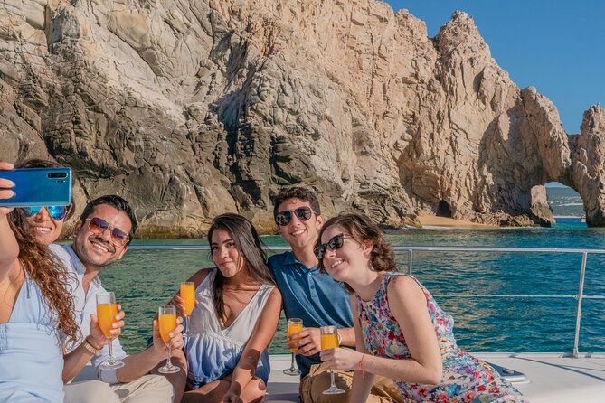 Multimillion Yacht Cabo Cruise Sunset or Snorkel Optional PICKUP! - Discover the Luxury of the Cabo Sunset Yacht Cruise