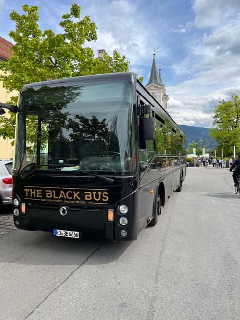 Munich: Exclusive Party Bus Tour to Lake Tegernsee with DJ & Drinks - The Stylish Black Bus and Its Unique Vibe