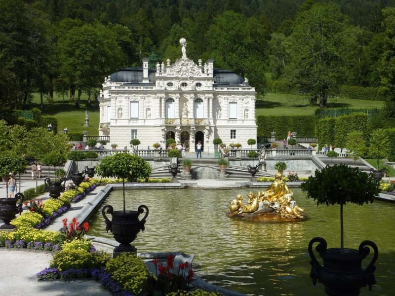 Munich: Neuschwanstein & Königssee Group or Private Tour - Visiting Linderhof Palace: Opulence in Rococo Style