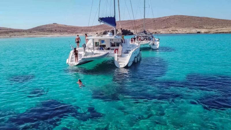 Mykonos: Catamaran Cruise with Lunch, Drinks and Transfer - Passing by Delos: Photo Opportunities and Quick Sightseeing