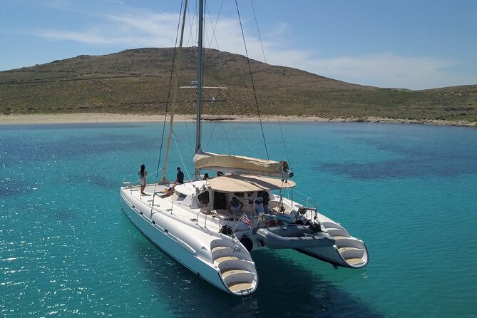 Mykonos Catamaran Daytime or Sunset Tour, 8-flavor Meal & Drinks - Water Toys and Water-Based Fun on Board