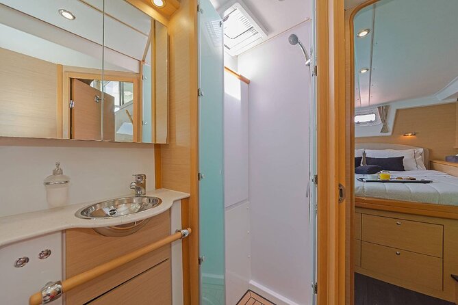 Mykonos Catamaran Daytime or Sunset Tour, 8-flavor Meal & Drinks - Views of Paros and Naxos on the Return Voyage