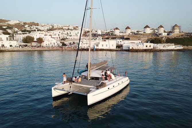 Mykonos Catamaran Sunset Semi private Cruise with transfer - Starting Point and Convenient Pickup Options in Mykonos