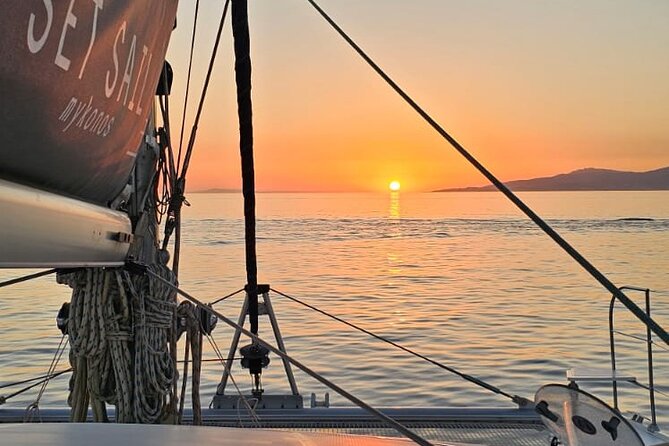 Mykonos Catamaran Sunset Semi private Cruise with transfer - Food, Drinks, and Onboard Comforts