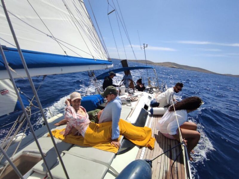 Mykonos: Delos and Rhenia Full-Day Sailing Cruise with Meal - Rhenia Island: Pristine Beaches and Water Activities