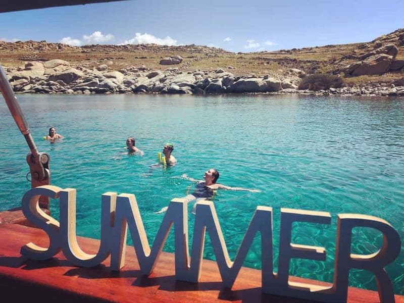 Mykonos: Delos and Rhenia Islands Cruise with BBQ Meal - The Second Stop at Mykonos: Relaxing or Exploring