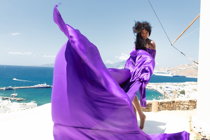 Mykonos Flying Dress High End Professional Photographer - Group Size and Booking Tips for a Seamless Experience