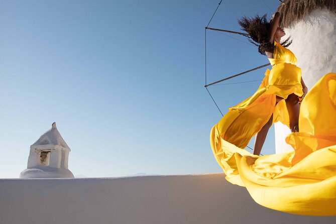 Mykonos Flying Dress High End Professional Photographer - What to Expect on the Day of the Photoshoot