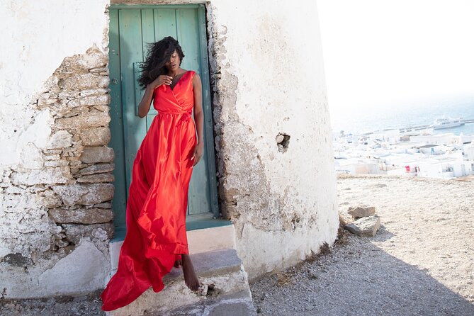 Mykonos Flying Dress High End Professional Photographer - Practical Details and Accessibility